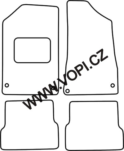 Autokoberce Audi 60 1965 - 1972 Autofit (0247)